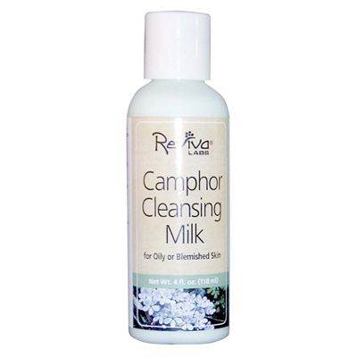 Reviva Labs Camphor Cleansing Milk for Oily or Blemished Skin 4.0 oz