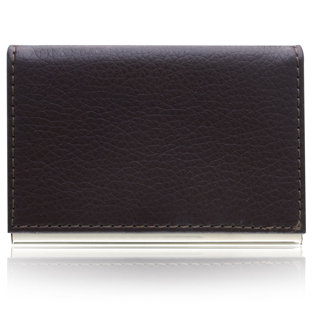 UPC 080303263364 product image for Aeropen Card Case ( Brown Leather / Metal ) | upcitemdb.com