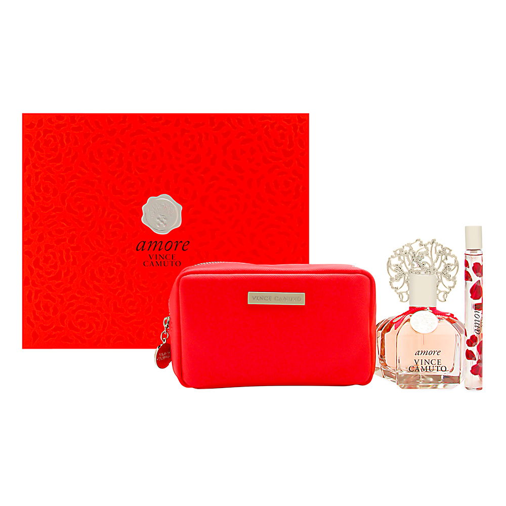 Vince camuto amore 3pcs 3.4 EDP spr, 0.2 EDP Mini, bag (w) (608940568422)