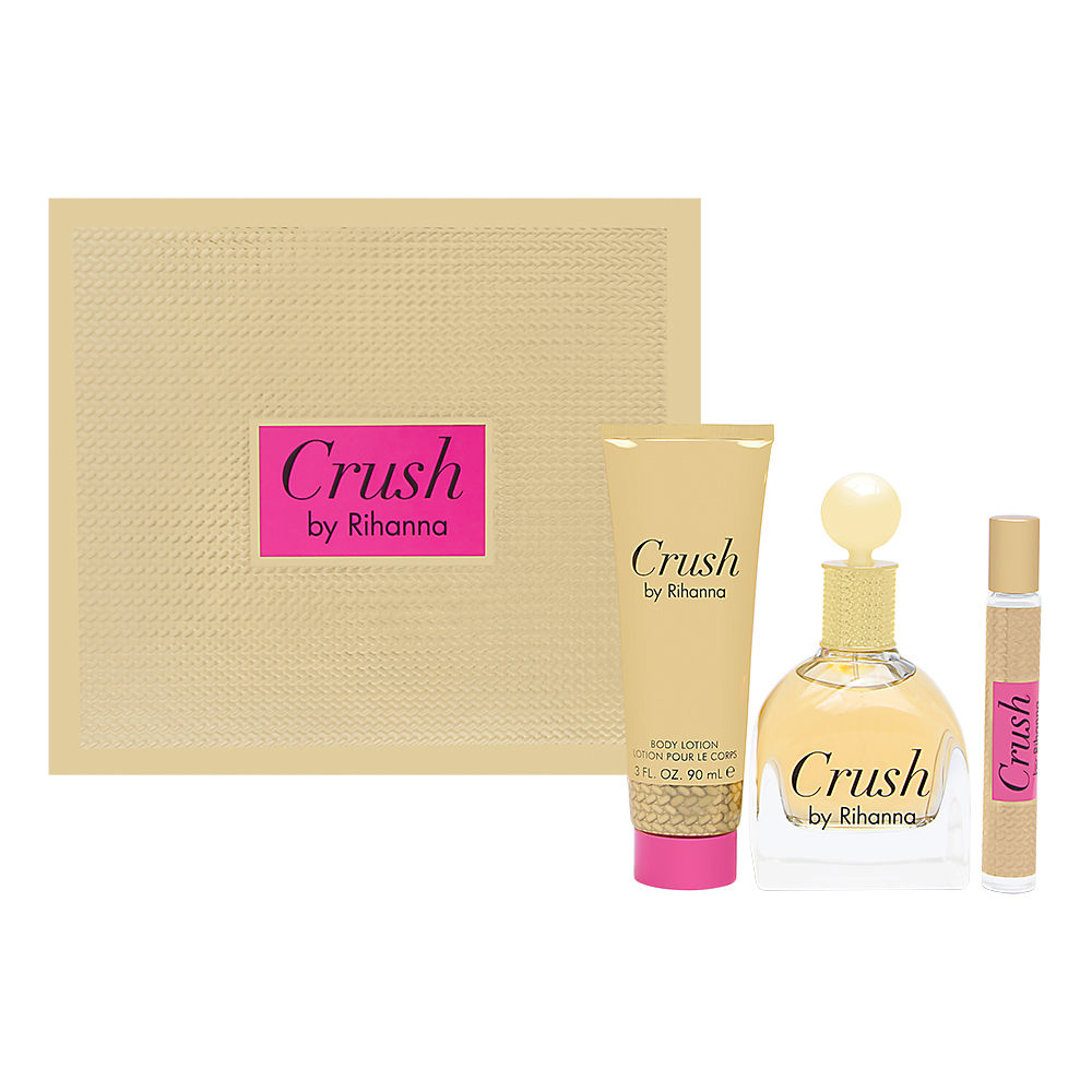 Rihanna crush 3pcs 3.4 EDP spr, 3.0 b/l, 0.2 EDP rollerball Mini (w) (608940568736)