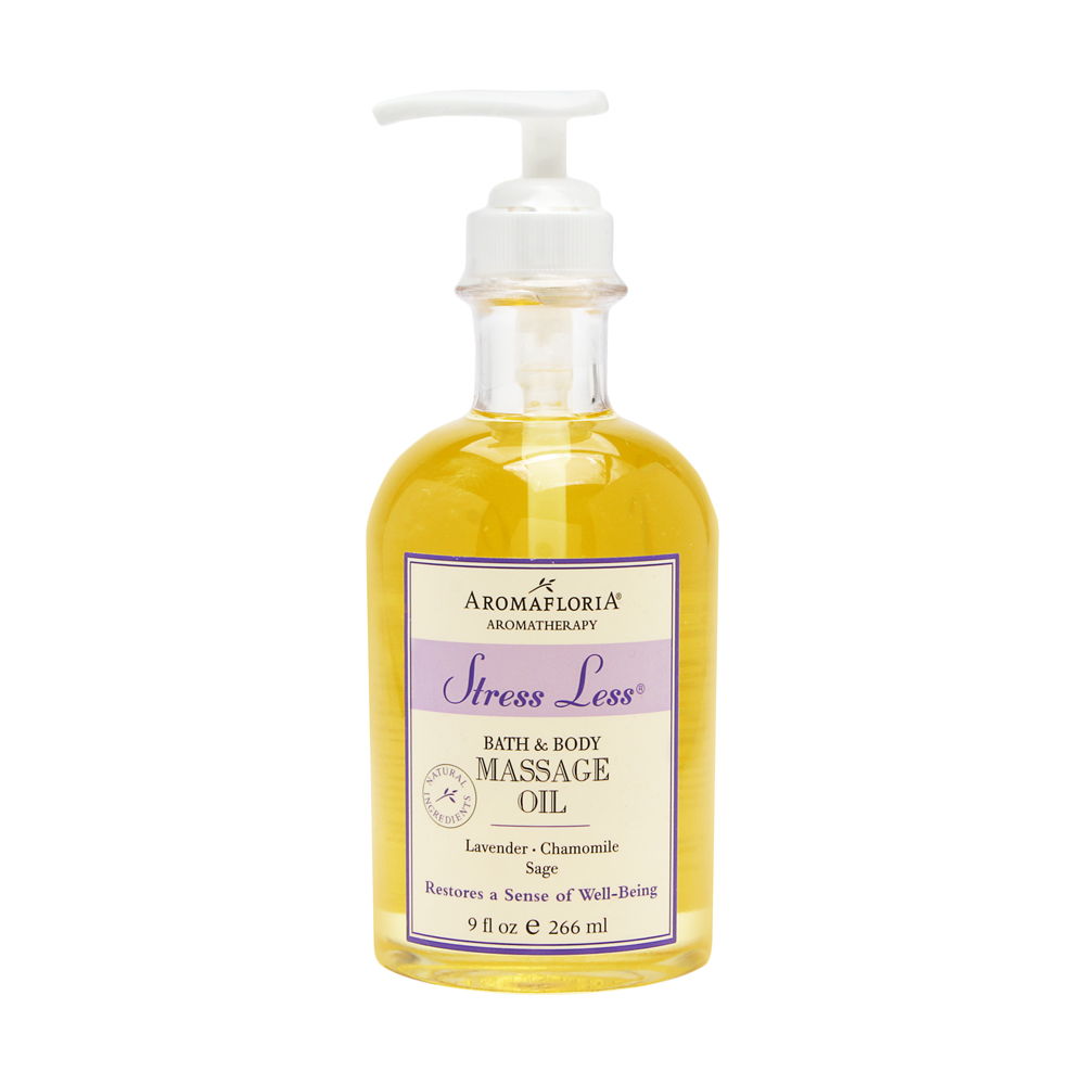 Aromafloria Stress Less 9.0 oz Bath Body Massage Oil