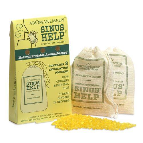 Aromaremedy Sinus Help Natural Aromatherapy - 2 Pack Inhalation Pouch