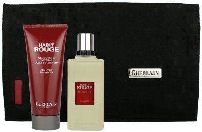 Habit Rouge by Guerlain for Men Gift Set