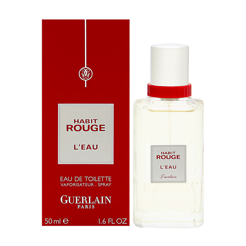 Habit Rouge L'eau by Guerlain for Men 1.6oz EDT Spray