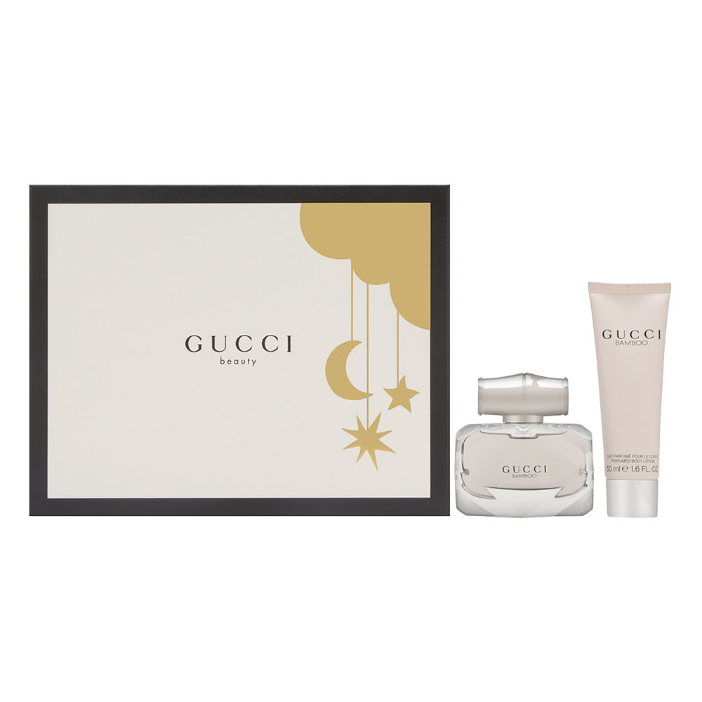 Gucci Bamboo for Women 1.6oz EDP Spray Body Lotion Gift Set