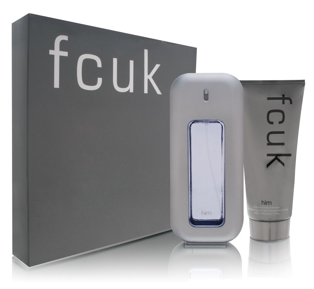 fcuk Him by French Connection UK for Men 3.4oz EDT Spray Shower Gel Gift Set